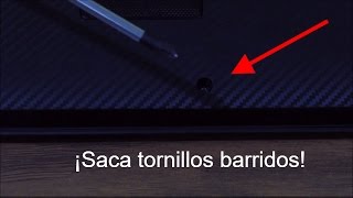 Tutorial Como quitar un tornillo barrido de una laptop computadora etc [upl. by Chaworth653]