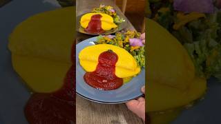 【TOKYO】buhibuhi Omurice is a popular omelette rice dish in Yutenjishorts japanesefood [upl. by Pauletta]