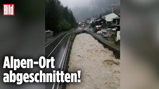 SCHWEIZ Unwetter stürzt Zermatt ins Chaos [upl. by Bellaude455]