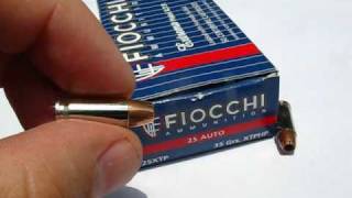 25 ACP  Fiocchi XTP  Ammo Test [upl. by Elokcin]