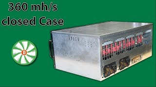 360 mh ethereum mining rig in closed case [upl. by Elnar]