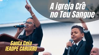 Rogéria Cardoso  A igreja Crê no Teu Sangue  Santa Ceia IEADPE CARUARU [upl. by Aicnelev]