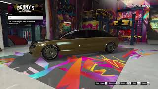 GTA V Bennys Car Custom Enus Cognoscenti Maybach 62  Ultimate Luxury Build [upl. by Welbie]