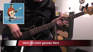 Heinz Rudolf Kunze Dein ist mein ganzes Herz  Bass Cover 🎧 play along with chords [upl. by Madigan781]