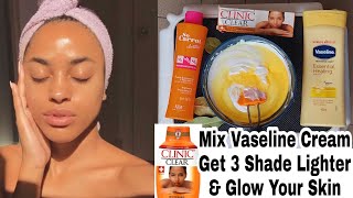 Mixing vaseline body lotion to get 3 shade lighter for a Brighter amp GLOWING SKIN [upl. by Velasco]