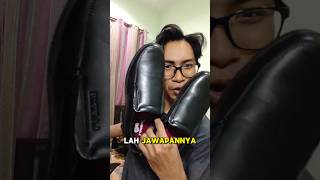 Kasut hitam formal selesa tahap gaban Larrie Slip On ni wajib ada untuk korang shoes sliponshoe [upl. by Alohcin888]