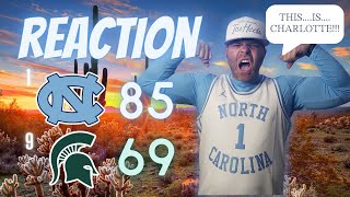 REACTION 1 North Carolina Tar Heels vs 9 Michigan St Spartans [upl. by Dnalwor910]