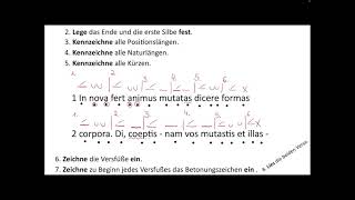 Lateinische Metrik  Der Hexameter Einführung II [upl. by Henricks]