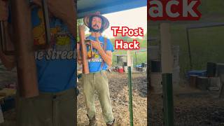 How to Put in and Remove a Fence Post with a TPost Driver [upl. by Ardisi313]