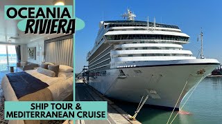 Oceania Riviera Cruise Review and Ship Tour  Mediterranean Cruise  Deluxe Oceanview Cabin [upl. by Nalad]