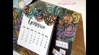 Tutorial How to make a MixedMedia table calendar [upl. by Niajneb]