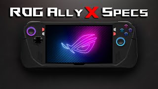 ASUS ROG ALLY X Specs Crazy BIG Battery Ram Upgrade USB4 And More [upl. by Leiad]