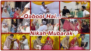 ALHAMDULILLAH Nikah hogaya🤲🏻🌹 nikah wedding weddingday family familyvlog [upl. by Eiznekam]