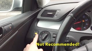 What Happens when you Press the Parking Brake Button while Driving VW and Audi Vehicles [upl. by Lune854]