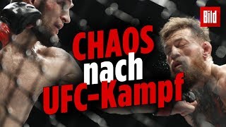 McGregor vs Khabib  Nach dem Kampf brach das Chaos aus [upl. by Anela950]