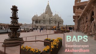 Largest Hindu Temple in the US  Walk Around  BAPS Swaminarayan Akshardham  Robbinsville NJ 🇺🇸 [upl. by Dranyl]