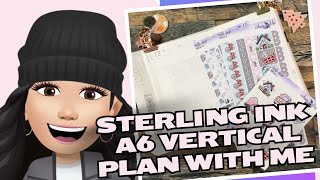 Sterling Ink  a6 Vertical  Plan With Me [upl. by Anotyad]