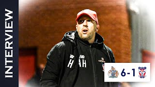 💬 Post Match Interview  Adam Hinshelwood  Altrincham FC [upl. by Myrilla414]