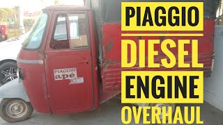 Piaggio 436cc Diesel engine overhaul  by Technical Riu [upl. by Roobbie]