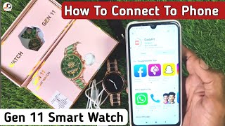 Fossil Gen 11 smartwatch how to connect  How To Connect Smart to android phone [upl. by Onitnerolf]