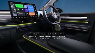 The MG Windsor EV  Indias First Intelligent CUV  256 Colour Ambient Light with Auto Change [upl. by Aneres]