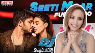 Seeti Maar reaction  Allu Arjun and Pooja Hegde🇩🇿🇮🇳 [upl. by Adnylam]