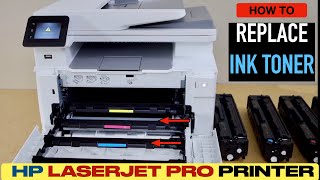 HP Color LaserJet Pro M282nw M255dw M283fdn M428fdn M281 M283 M285 Replace Ink toner [upl. by Dniren]