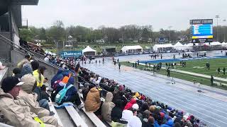 100m Dash Damiano Drake Relays 2024 [upl. by Akerdna]