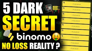 Binomo 5 Dark Secret Point No Loss Reality  Live Proof [upl. by Ardnwahs]