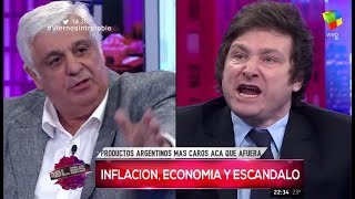 Javier Milei contra Alberto Samid quotSos un brutoquot Intratables 270117 [upl. by Hplodnar]