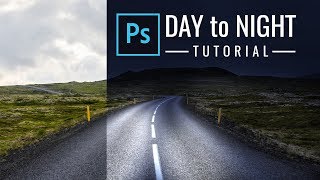 How to Turn Day into Night  Photoshop Tutorial [upl. by Navap634]