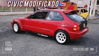 Honda Civic Hatch Full Modificado en Meet Team Chama x Mech Tech Vega Baja Puerto Rico 2024 [upl. by Jude338]