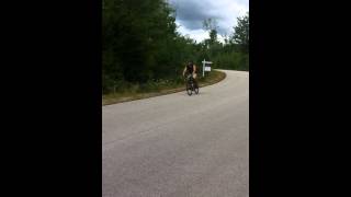 Motorized Bicycle top speed 80cc [upl. by Lleryt]