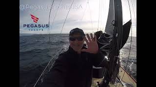 Smooth Upwind Sailing to Venice Italy  From Sveti Andrija Croatia Island  On Pegasus 50 [upl. by Timothee50]