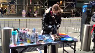 New York City Spray Paint Artist [upl. by Hadihsar]