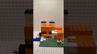 The Fox Lodge Minecraft minecraft lego stopmotion shorts shortsfeed fox minecraftshorts [upl. by Biddy]