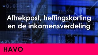 Aftrekpost heffingskorting en de inkomensverdeling  Economie voor havo  Jong amp Oud [upl. by Ahsikam]