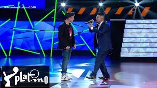 Premios PLATINO 2018 – Batalla de gallos con Aczino y Arkano [upl. by Lorac707]