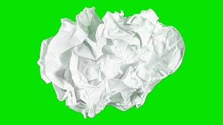 Stop Motion Paper Ball Green Screen Chromakey [upl. by Hugues]