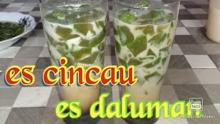 minumankhasbali RESEP ES DALUMAN ES CINCAU DAUN ALAMI [upl. by Aneeuq]