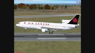 Air Canada L1011 R29 Keflavik landing FSX [upl. by Peppy155]