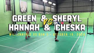 Millennials vs Gen Z Fun Games  October 19 2024  VCBC  Green amp Sheryl vs Hannah amp Cheska [upl. by Eirellav]