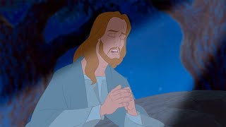 Jesus Prays in the Garden of Gethsemane Animated [upl. by Ahsinrev]