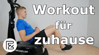 Die besten Vibrstionsplatte Übungen für zuhause  ein komplettes Workout für den ganzen Körper [upl. by Holihs]