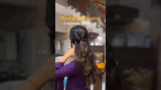 Wedding season easy hair style hairstyle wedding [upl. by Gnauq]