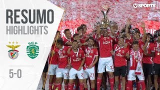 Highlights  Resumo Benfica 50 Sporting Supertaça Cândido de Oliveira [upl. by Hussein]