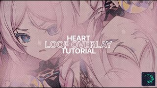 Heart Loop Overlay Tutorial  alight motion [upl. by Araeit78]