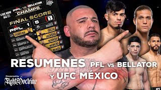 Resumen PFL vs BELLATOR  UFC MÉXICO [upl. by Anaahs]