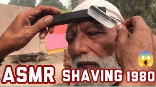 ASMR Fast Beard Shaving But Barber is 100 Year Old ASMR [upl. by Enawyd166]