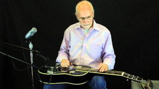 Mike Auldridge plays Casting My Shadow in the Road at Beard Guitars [upl. by Esom]